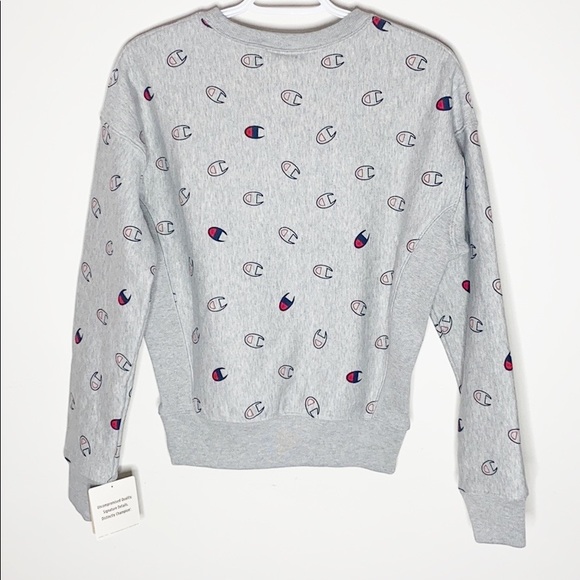Champion Reverse weave scattered logo sweatshirt size XS - Picture 3 of 9